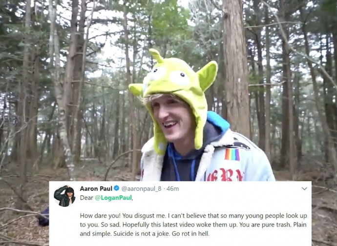 Logan Paul nella foresta dei suicidi (e la protesta online) Logan Paul nella foresta dei suicidi (e la protesta online)