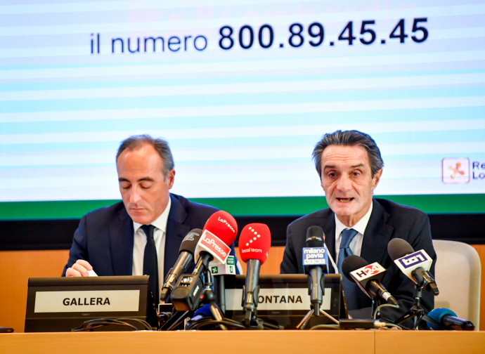 Gallera e Fontana (assessore al welfare e governatore della Lombardia)