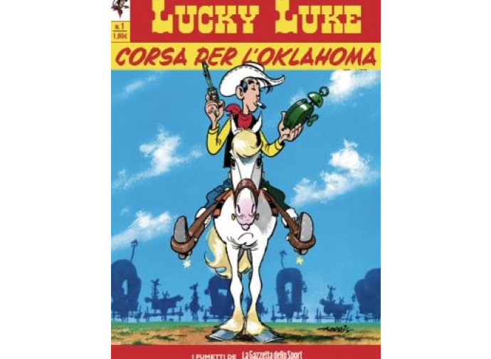 La copertina del fumetto di "Lucky Luke" La copertina del fumetto di "Lucky Luke"