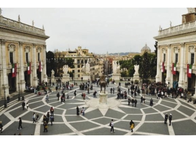 Piazza del Campidoglio dove c'è il Comune di Roma Piazza del Campidoglio dove c'è il Comune di Roma