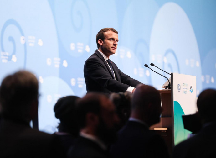 Macron al summit del clima Macron al summit del clima