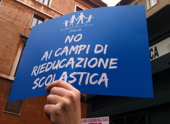 La Manif in Italia contro il gender nelle scuole