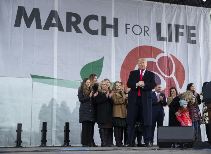 Trump alla Marcia per la Vita
