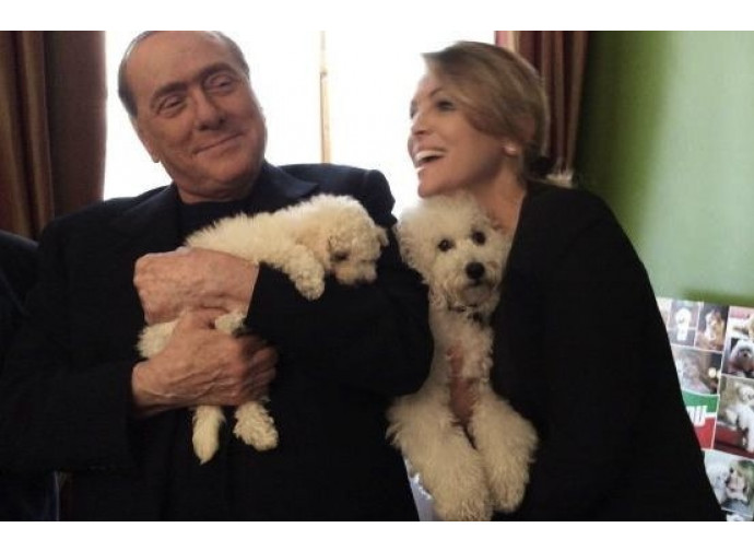 Silvio Berlusconi con Francesca Pascale