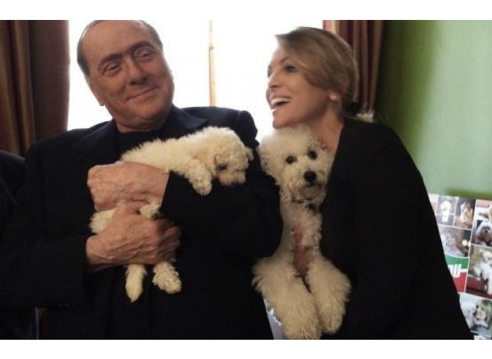 Silvio Berlusconi con Francesca Pascale