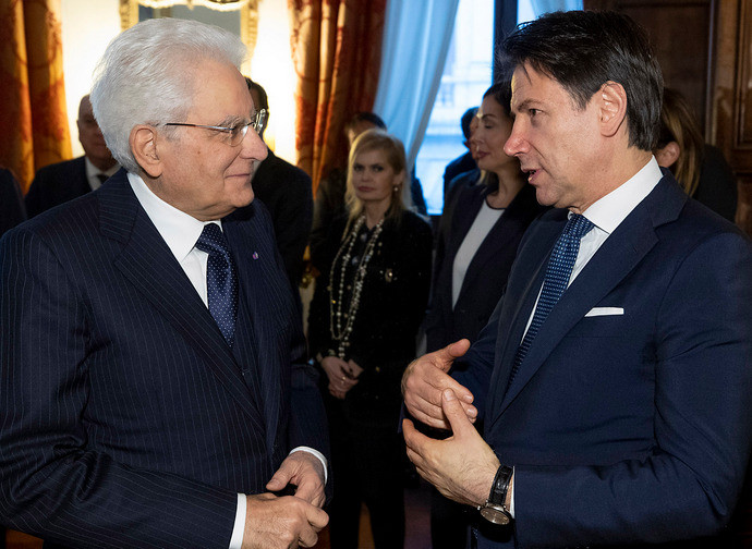 Mattarella e Conte Mattarella e Conte