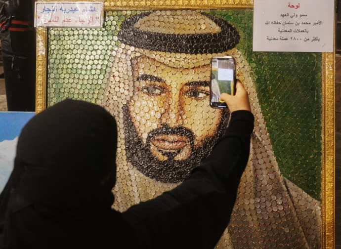 Mosaico del principe Mohammed bin Salman (La Presse) Mosaico del principe Mohammed bin Salman (La Presse)