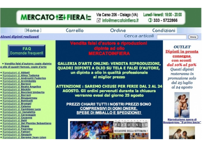 Il sito di mercatoinfiera