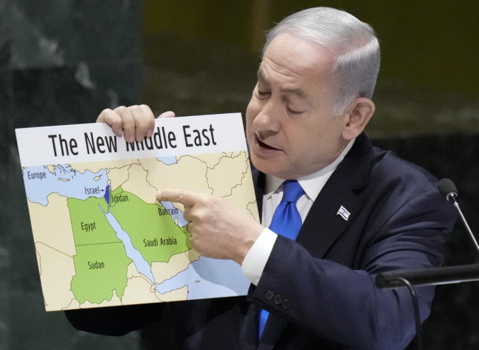 Netanyahu presenta all'Onu la mappa del nuovo Medio Oriente