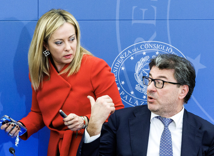 Meloni e Giorgetti Meloni e Giorgetti