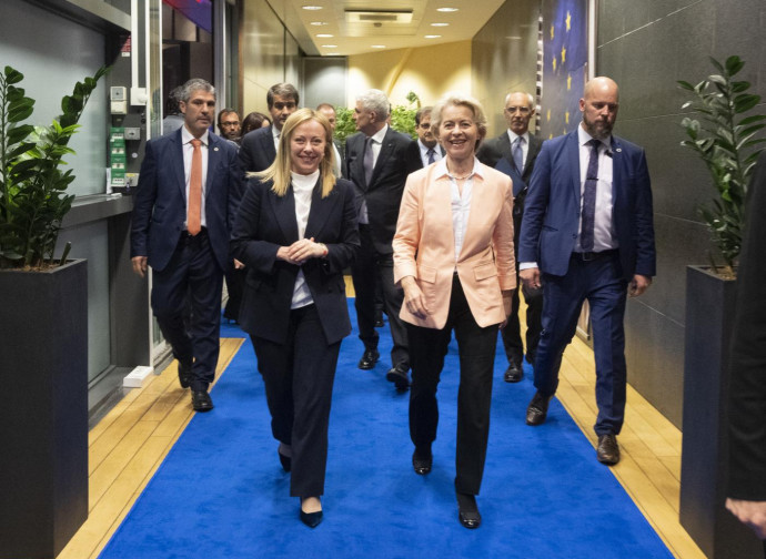 Giorgia Meloni e Ursula von der Leyen