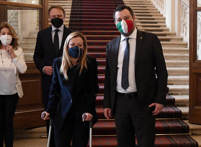 Meloni e Salvini Meloni e Salvini