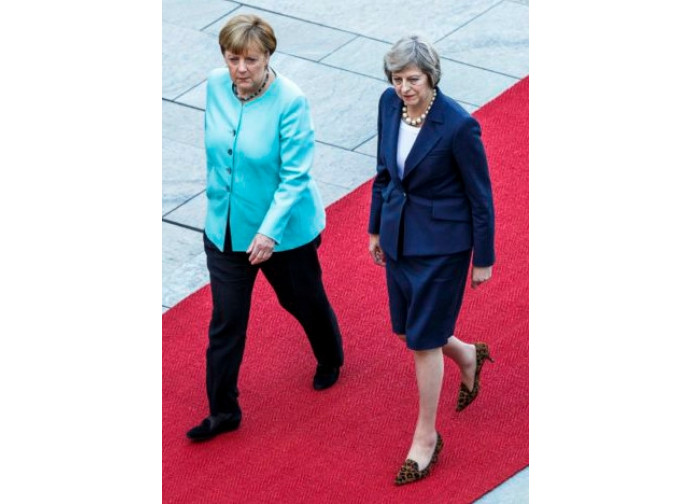 Angela Merkel e Theresa May Angela Merkel e Theresa May