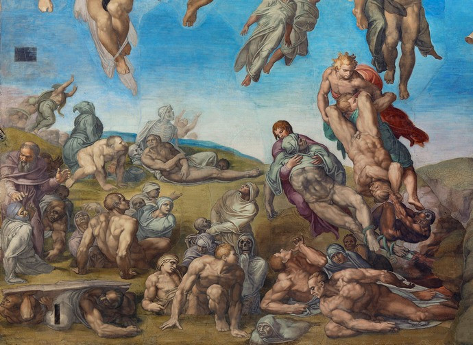 Michelangelo, Il giudizio universale (part.)