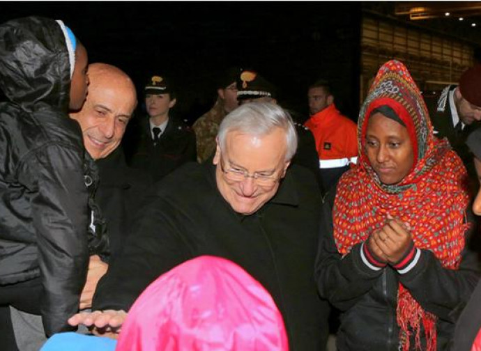 L'accoglienza a Pratica di Mare L'accoglienza a Pratica di Mare