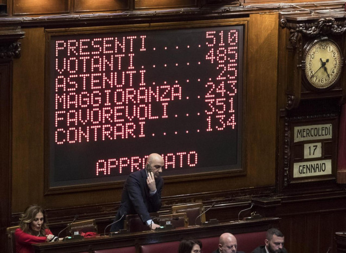 L'approvazione delle missioni di pace, lo scorso gennaio L'approvazione delle missioni di pace, lo scorso gennaio