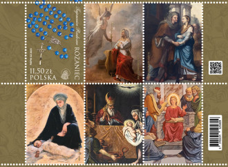 I misteri del Rosario nei francobolli polacchi
