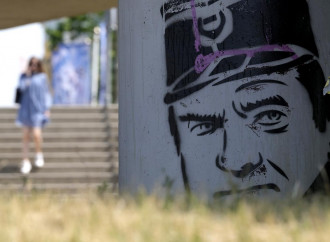 Belgrado, graffito di Ratko Mladic