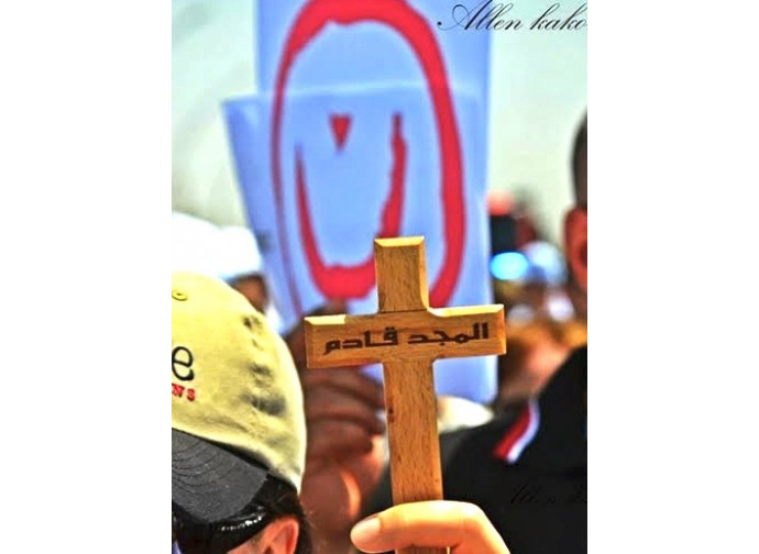 La croce dei cristiani iracheni La croce dei cristiani iracheni
