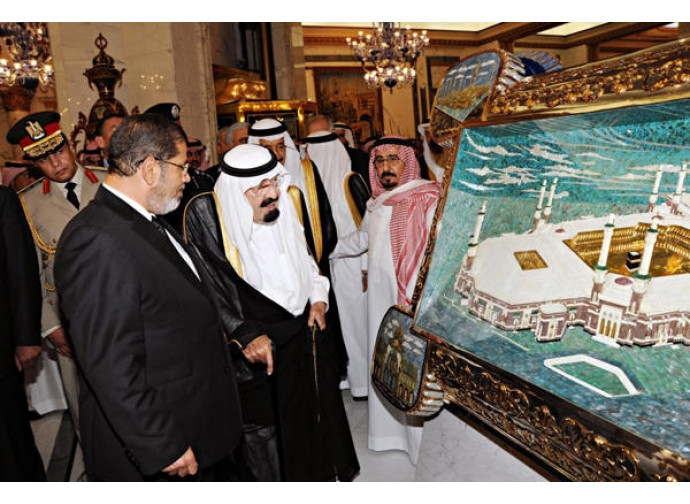 Mohammed Morsi e il re saudita Mohammed Morsi e il re saudita