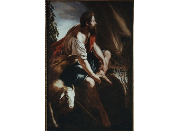 Domenico Fetti, "Mosè e il roveto ardente" Domenico Fetti, "Mosè e il roveto ardente"
