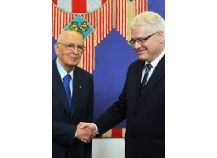 Napolitano e Josipovic Napolitano e Josipovic