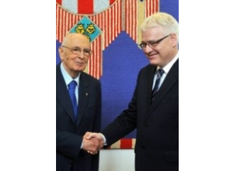 Napolitano a Pola,
luci e ombre