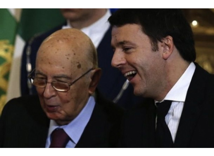 Giorgio Napolitano e Matteo Renzi