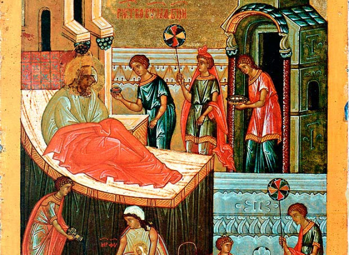 Natività di Maria, Icona di Novgorod