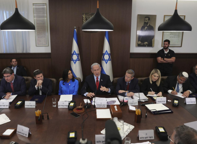 L'esecutivo Netanyahu riunito