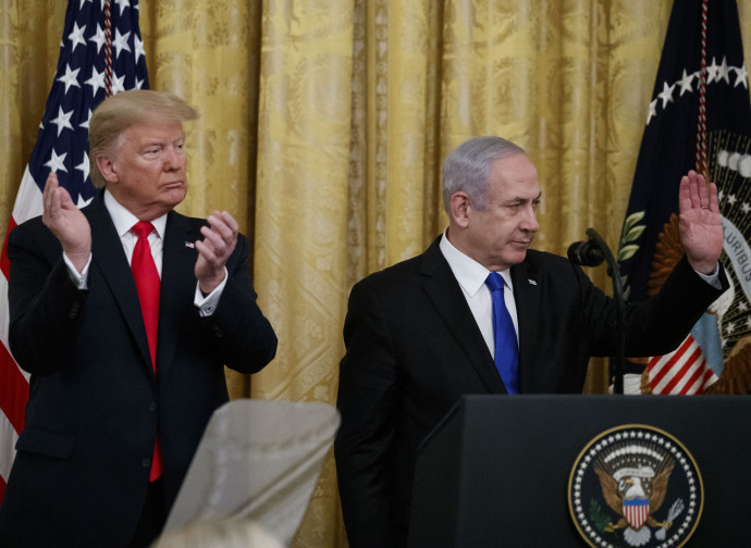 Netanyahu e Trump illustrano il piano di pace Netanyahu e Trump illustrano il piano di pace