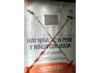 Bimbi con la vagina (e viceversa): la perversione
transex ora diventa un manifesto pubblicitario