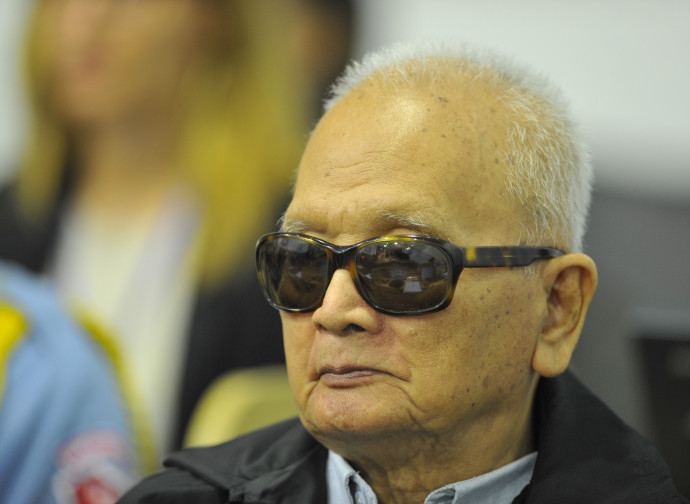 Nuon Chea durante il processo Nuon Chea durante il processo