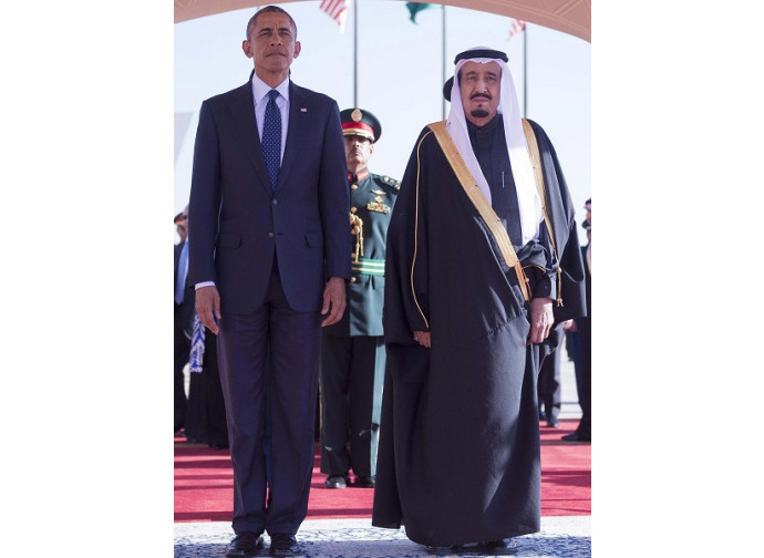 Obama con re Salman Obama con re Salman