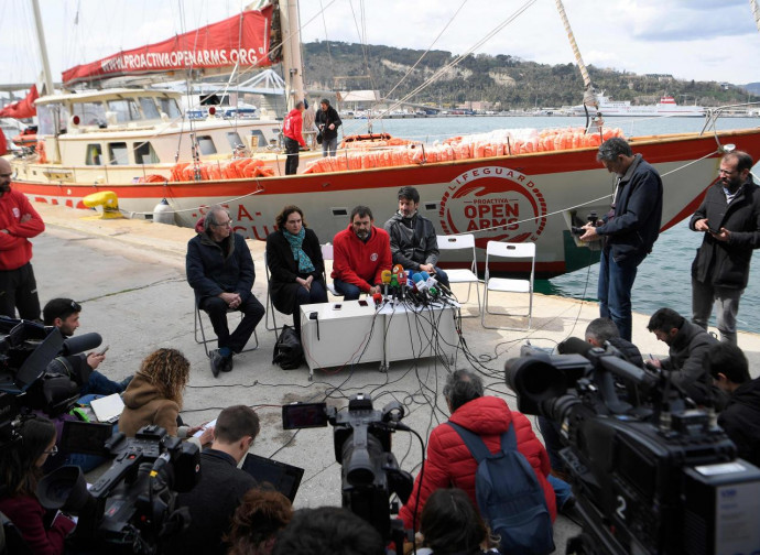 Open Arms, conferenza stampa Open Arms, conferenza stampa