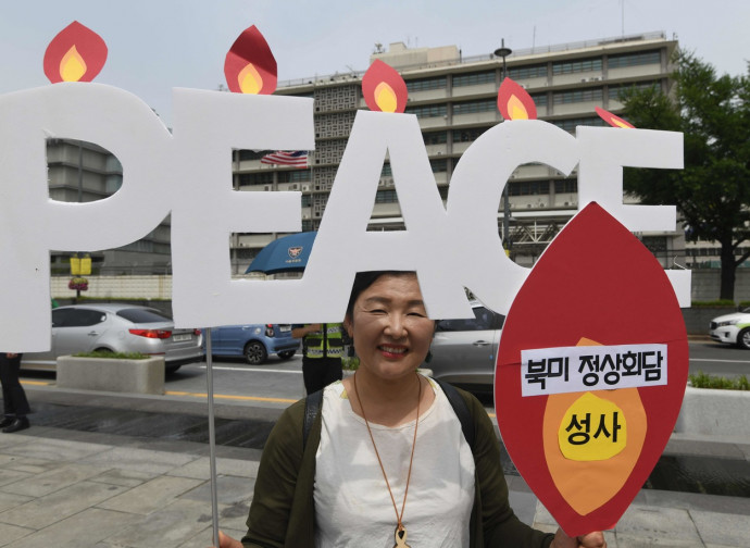 Manifestazione pacifista in Corea del Sud