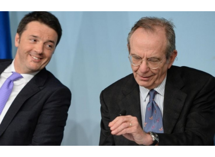 Renzi e Padoan Renzi e Padoan