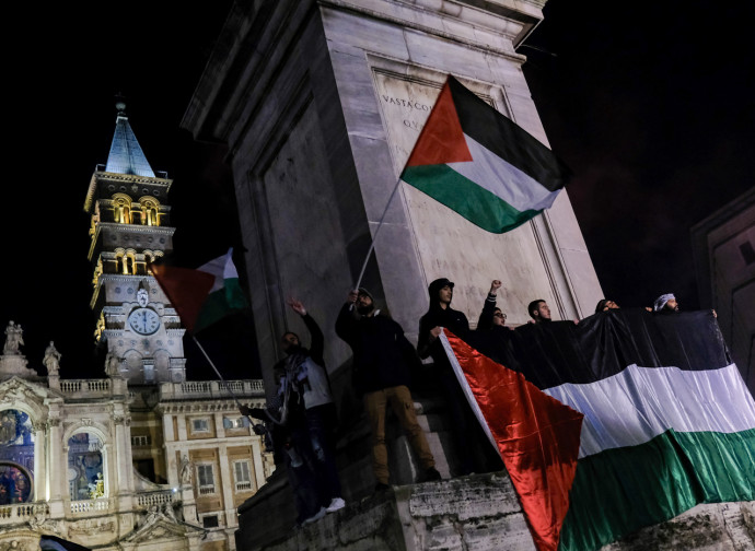 Manifestazione pro-Palestina a Roma