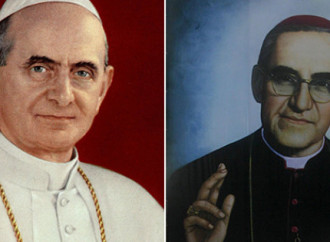 Paolo VI e monsignor Oscar Romero santi insieme