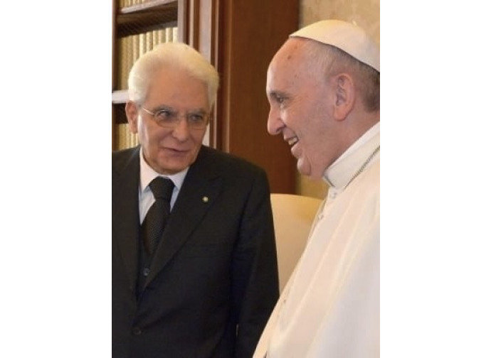 Sergio Mattarella e papa Francesco Sergio Mattarella e papa Francesco