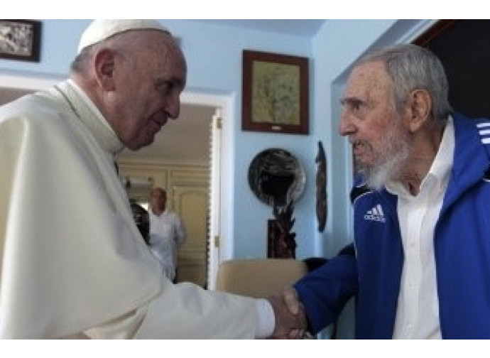 L'incontro tra papa Francesco e Fidel Castro