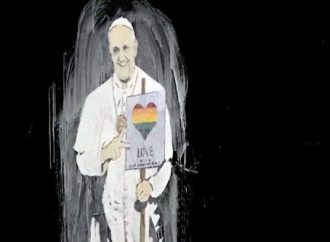 Pompei, murale con Bergoglio pro gay