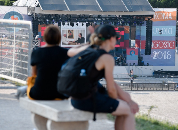 Il Circo Massimo si prepara ad accogliere il Papa