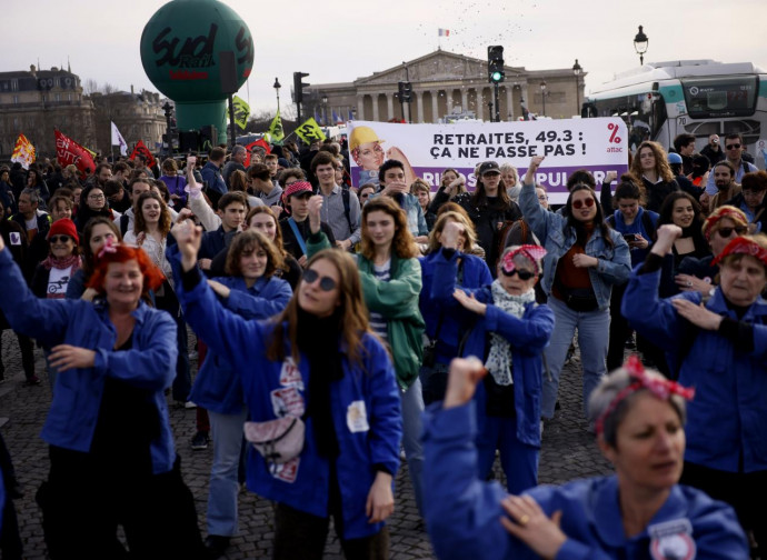 Protesta contro la riforma delle pensioni in Francia