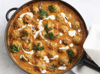 Polpette in salsa cremosa di peperoni