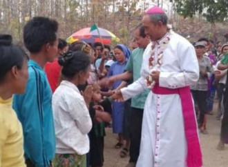 Quel che resta della chiesa di Cristo Re, in Myanmar