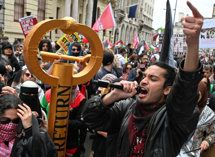 Manifestazione pro-Pal a Londra (AP)
