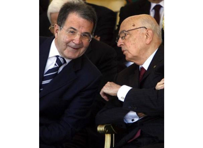 Romano Prodi e Giorgio Napolitano