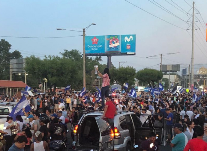 Proteste a Managua, Nicaragua Proteste a Managua, Nicaragua