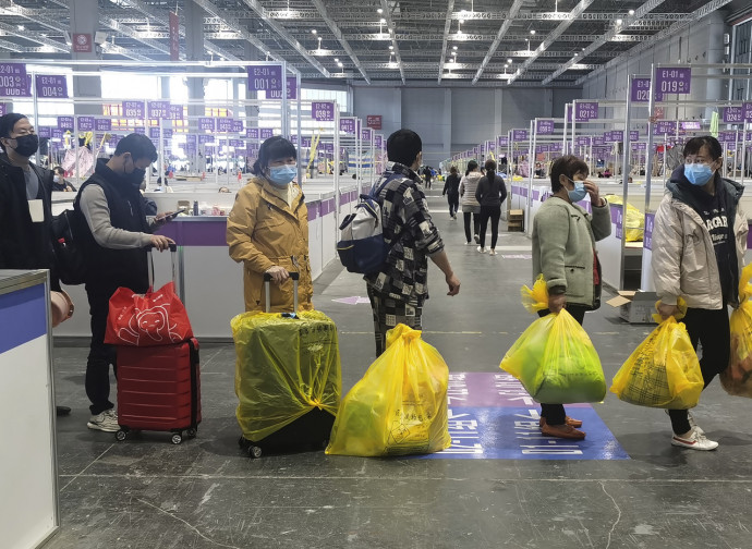 Shanghai, un centro di quarantena